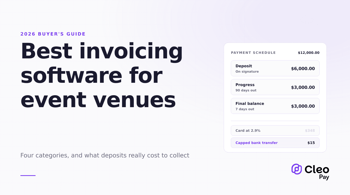 Best Invoicing Software for Event Venues in 2026: A Buyer's Guide