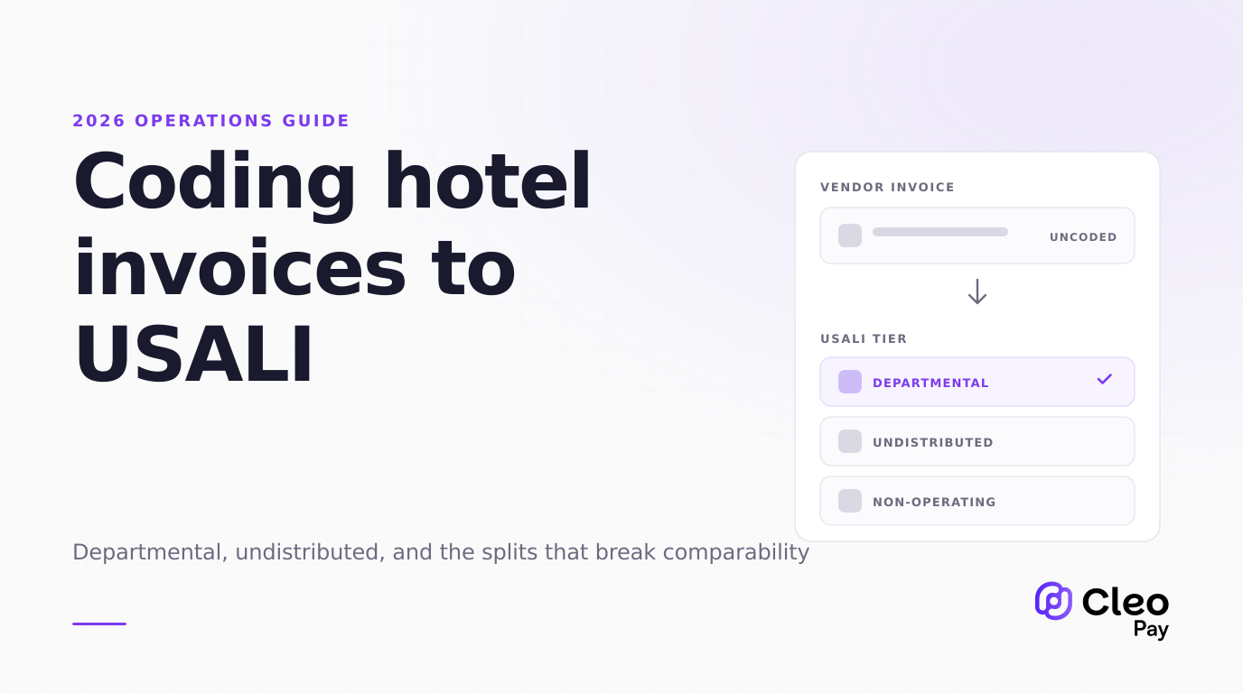 Hotel Invoice Coding in 2026: Mapping Vendor Invoices to a USALI Chart of Accounts