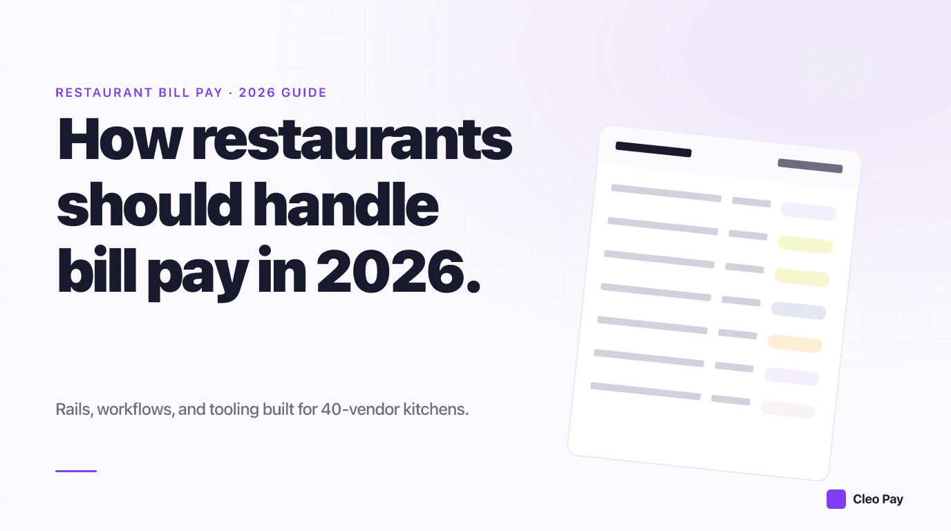 How Restaurants Should Handle Bill Pay in 2026: A Practical Operator's Guide