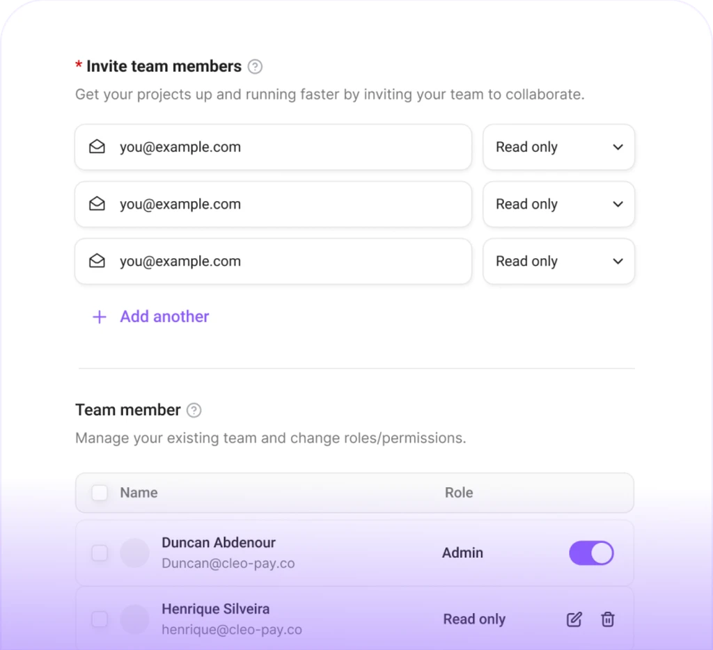 Vendor onboarding on mobile